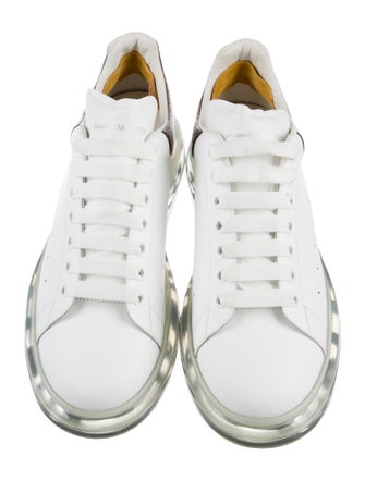 Alexander McQueen Leather Animal Print Sneakers