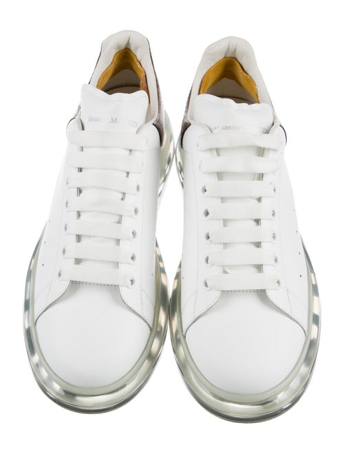 Alexander McQueen Leather Animal Print Sneakers