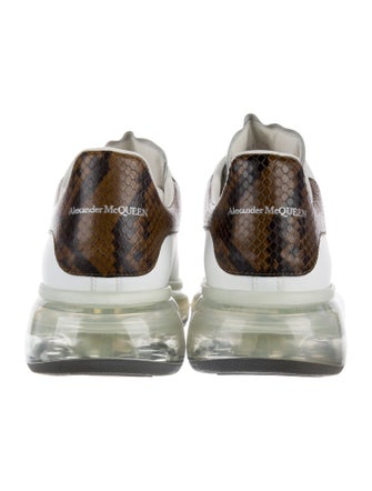 Alexander McQueen Leather Animal Print Sneakers