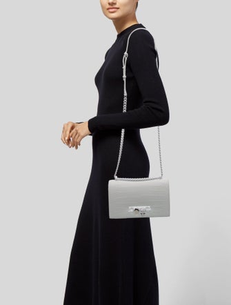 Alexander McQueen Embossed Leather Shoulder Bag