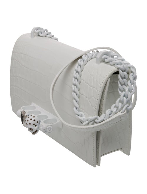 Alexander McQueen Embossed Leather Shoulder Bag