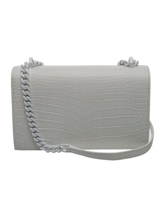 Alexander McQueen Embossed Leather Shoulder Bag