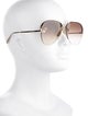 Alexander McQueen Aviator Gradient Sunglasses