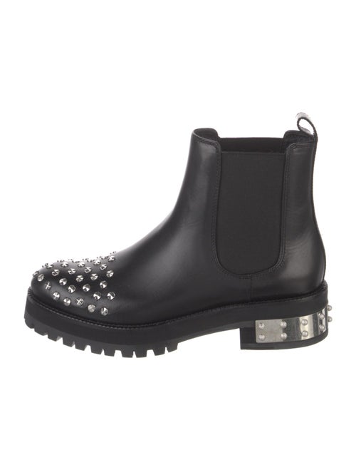 Alexander McQueen Leather Studded Accents Chelsea Boots