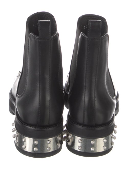 Alexander McQueen Leather Studded Accents Chelsea Boots