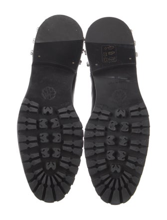 Alexander McQueen Leather Studded Accents Chelsea Boots