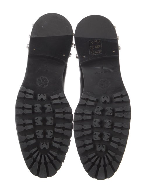 Alexander McQueen Leather Studded Accents Chelsea Boots