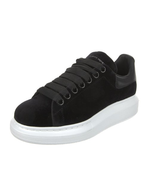 Alexander McQueen Velvet Leather Trim Embellishment Sneakers