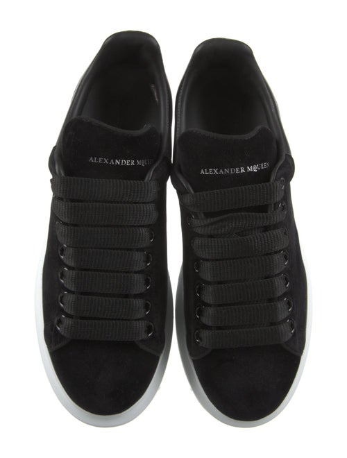 Alexander McQueen Velvet Leather Trim Embellishment Sneakers