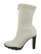 Alexander McQueen Leather Leather Trim Embellishment Sock Boots