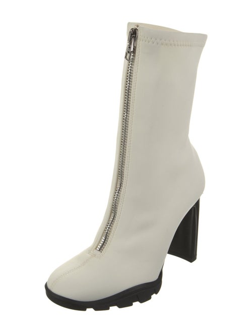 Alexander McQueen Leather Leather Trim Embellishment Sock Boots