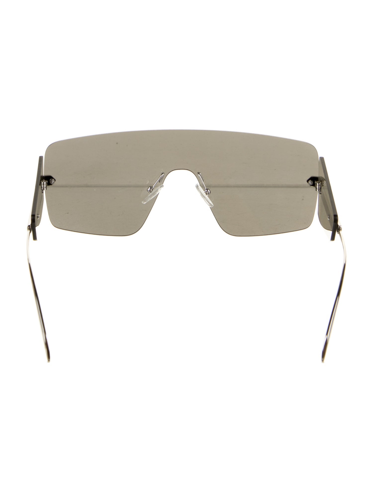 Alexander McQueen Shield Mirrored Sunglasses