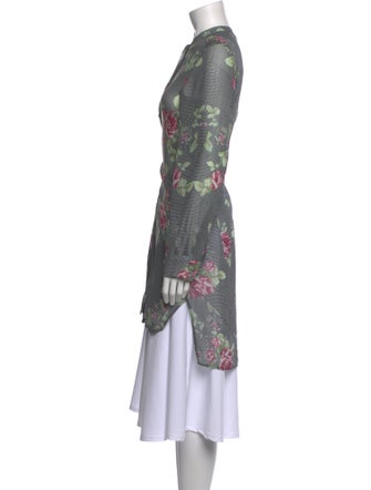 Alexander McQueen Silk Floral Print Tunic