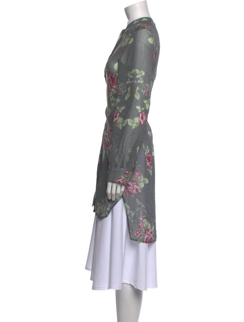 Alexander McQueen Silk Floral Print Tunic