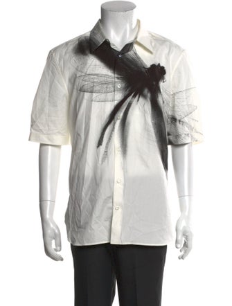 Alexander McQueen Graphic Print Short Sleeve Shirt
