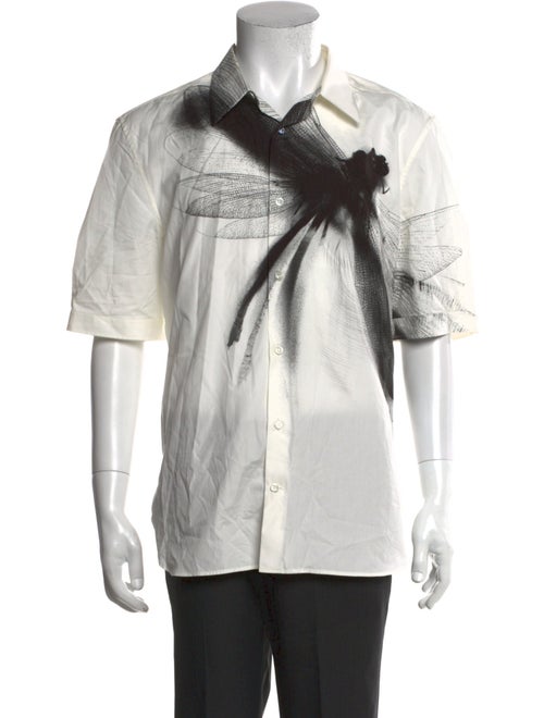 Alexander McQueen Graphic Print Short Sleeve Shirt