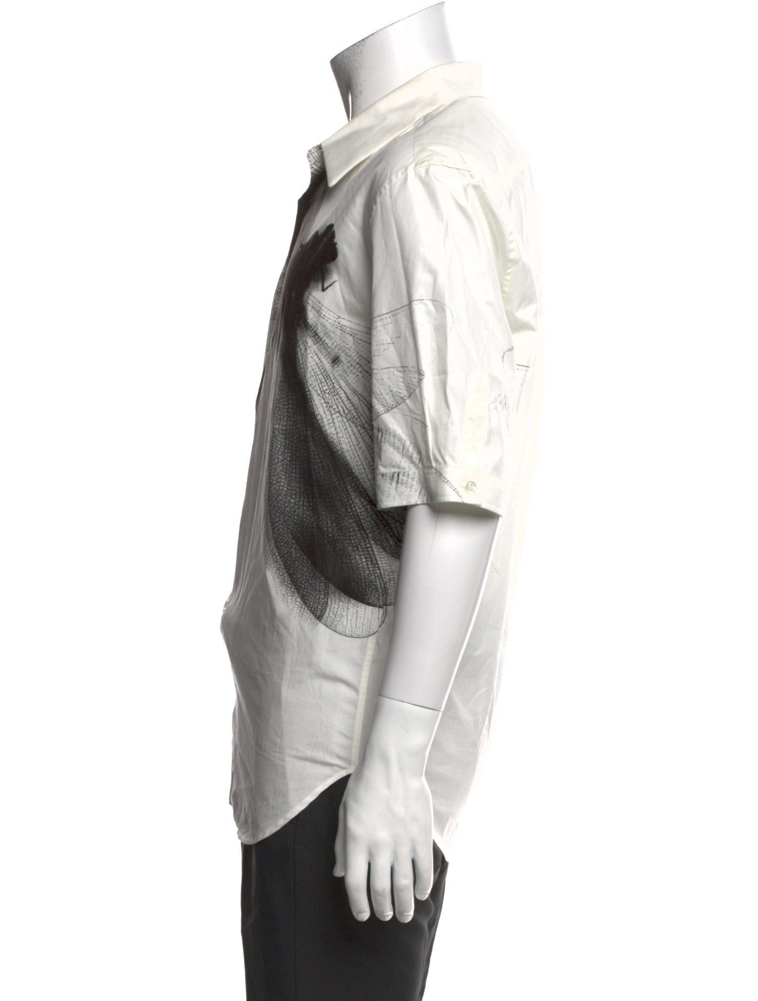 Alexander McQueen Graphic Print Short Sleeve Shirt