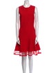 Alexander McQueen Crew Neck Knee-Length Dress