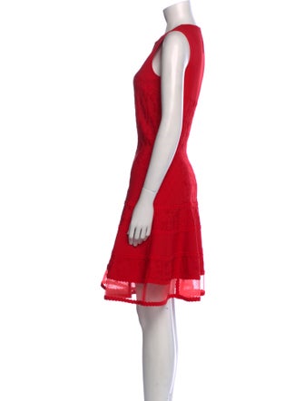 Alexander McQueen Crew Neck Knee-Length Dress