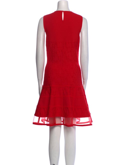 Alexander McQueen Crew Neck Knee-Length Dress