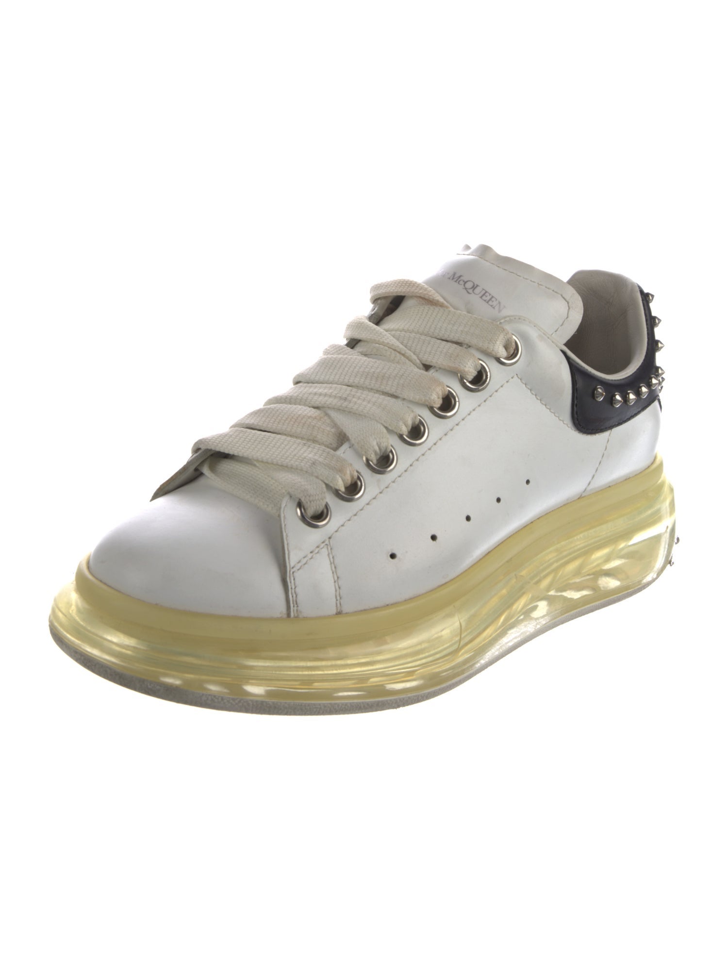 Alexander McQueen Leather Studded Accents Sneakers