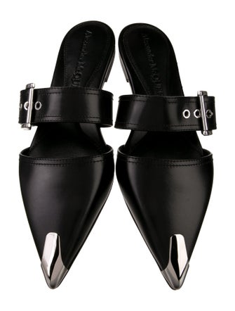 Alexander McQueen Leather Mules