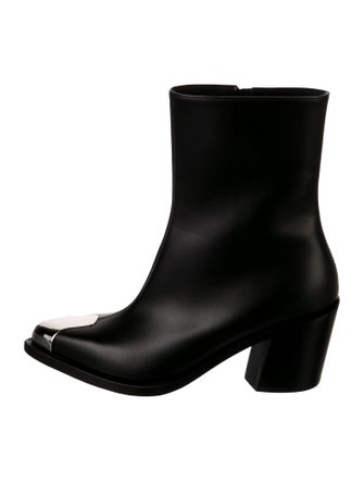 Alexander McQueen Leather Western Boots