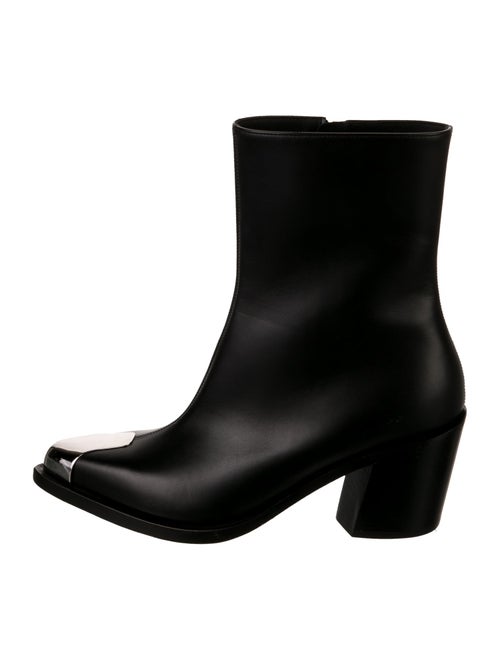Alexander McQueen Leather Western Boots