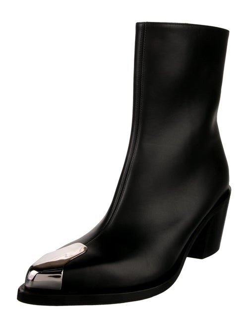 Alexander McQueen Leather Western Boots