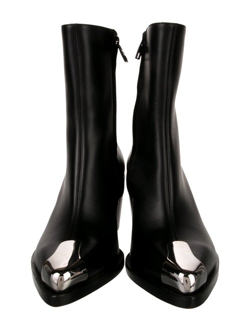 Alexander McQueen Leather Western Boots