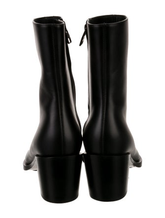 Alexander McQueen Leather Western Boots
