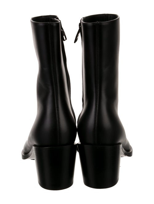Alexander McQueen Leather Western Boots