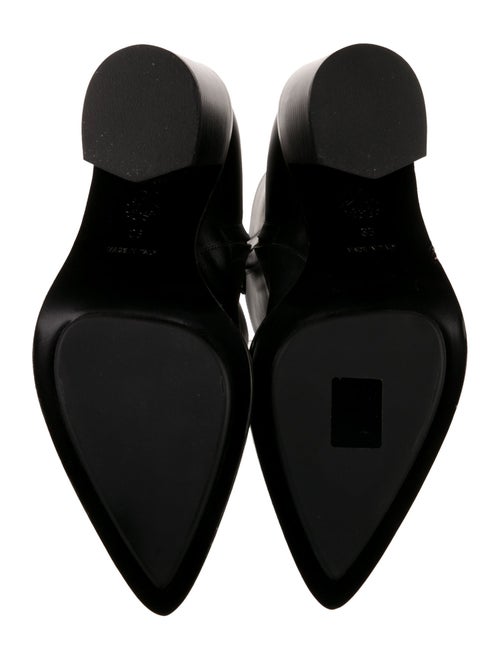 Alexander McQueen Leather Western Boots