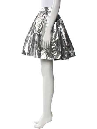 Alexander McQueen Ruffle Embellishment Knee-Length Skirt