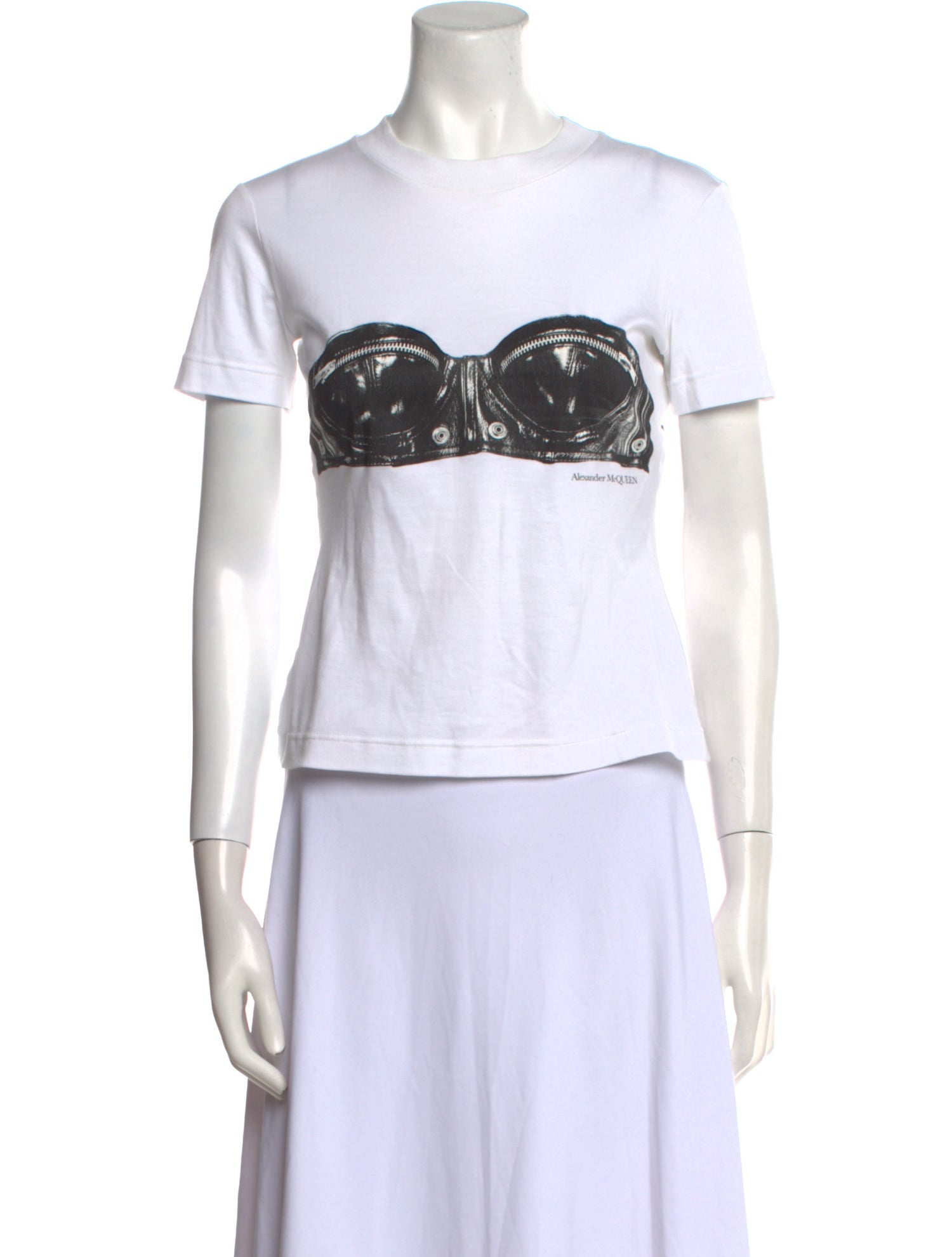 Alexander McQueen Graphic Print Crew Neck T-Shirt