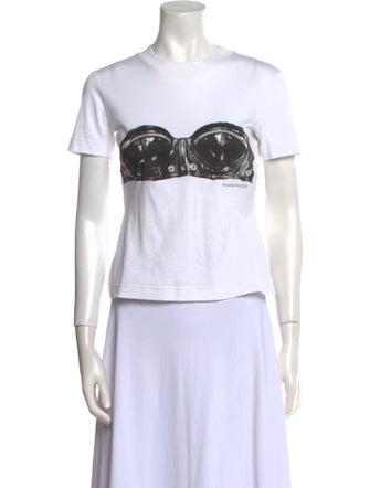 Alexander McQueen Graphic Print Crew Neck T-Shirt