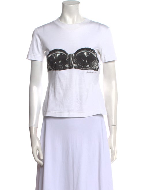 Alexander McQueen Graphic Print Crew Neck T-Shirt