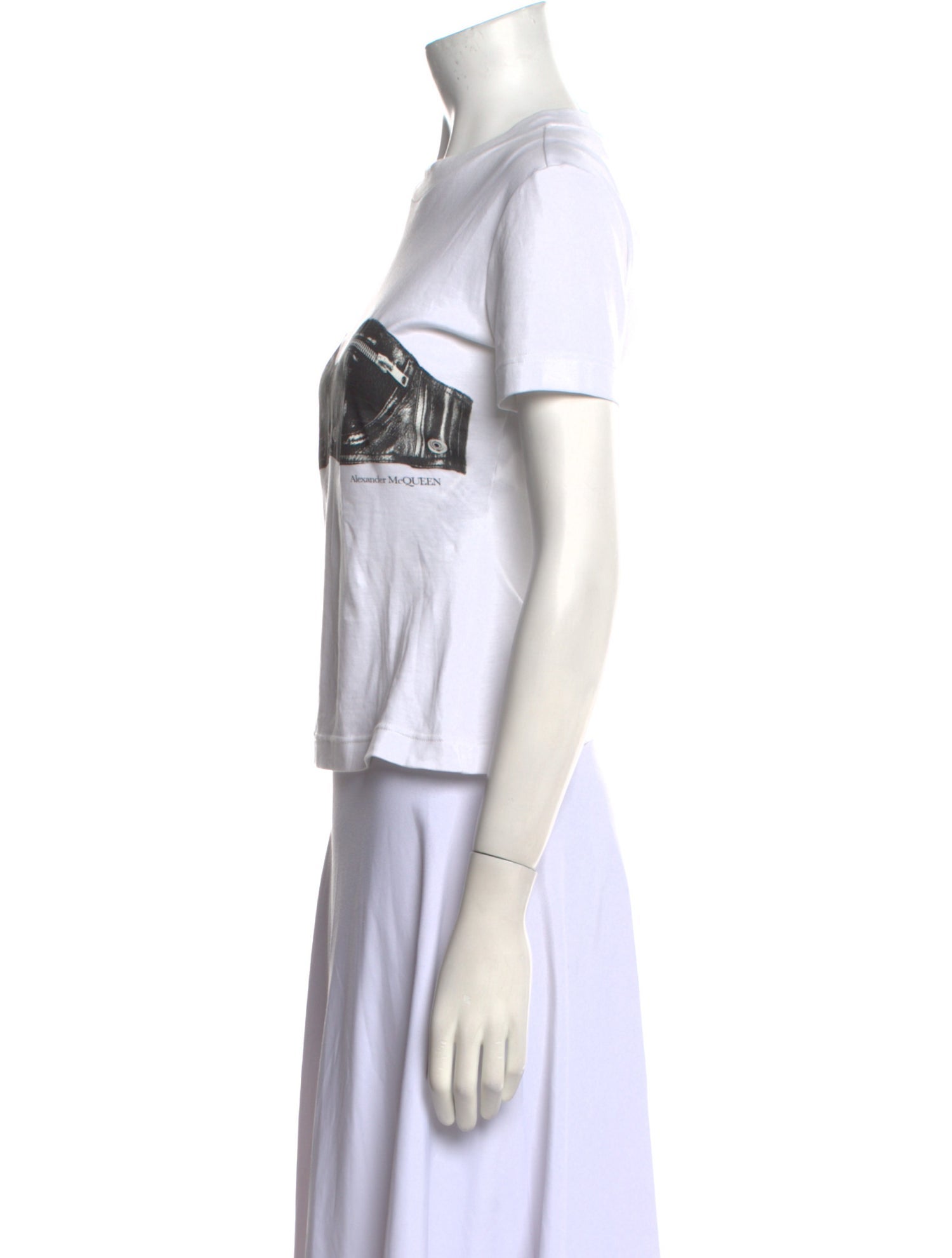 Alexander McQueen Graphic Print Crew Neck T-Shirt