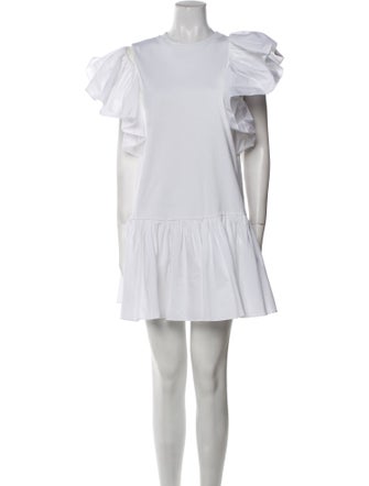 Alexander McQueen Crew Neck Mini Dress