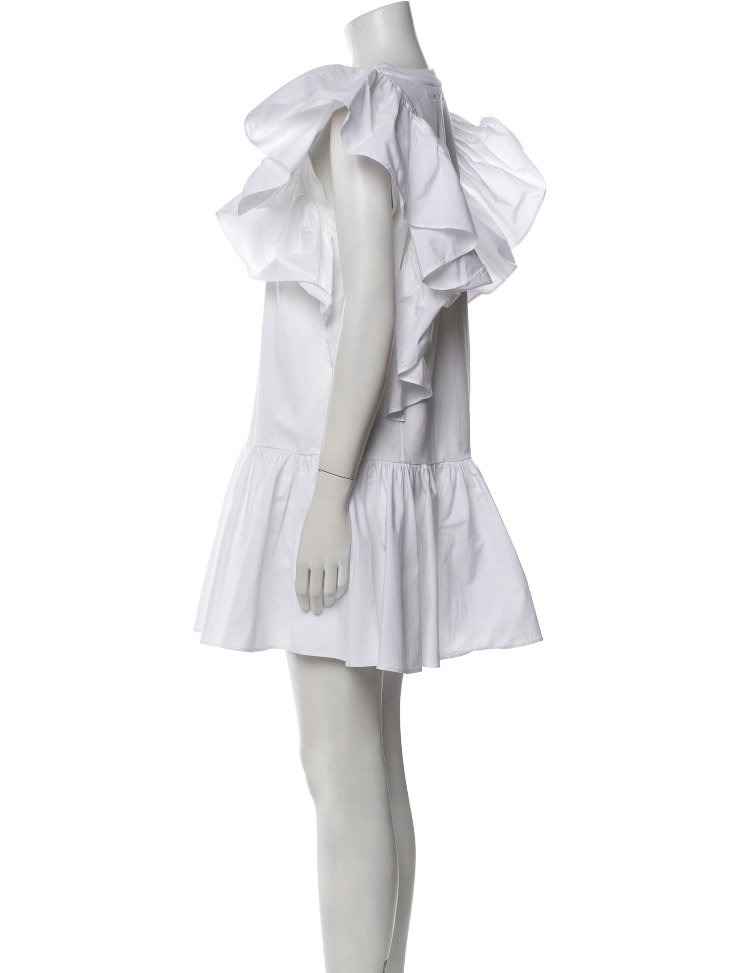 Alexander McQueen Crew Neck Mini Dress