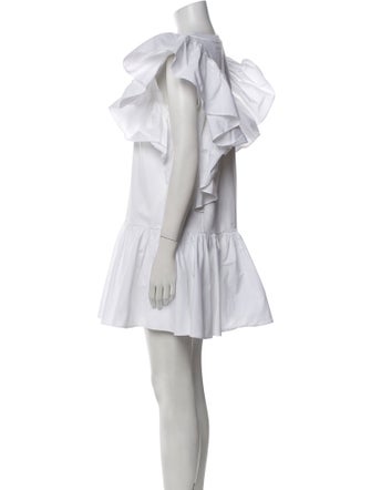 Alexander McQueen Crew Neck Mini Dress