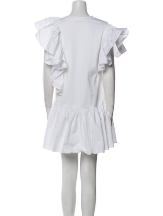 Alexander McQueen Crew Neck Mini Dress