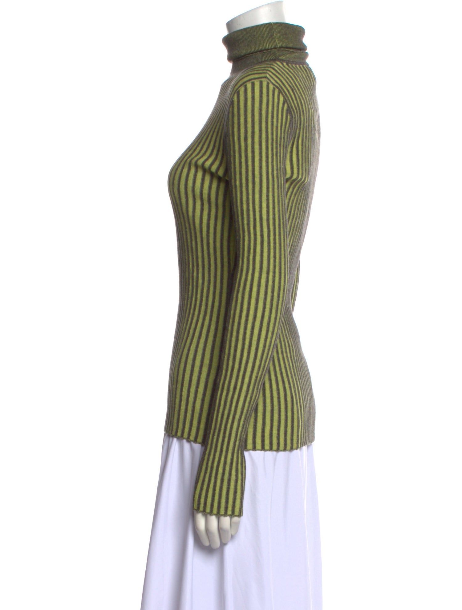 Alexander McQueen Striped Turtleneck Top w/ Tags