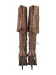 Alexander McQueen Leather Lace-Up Boots