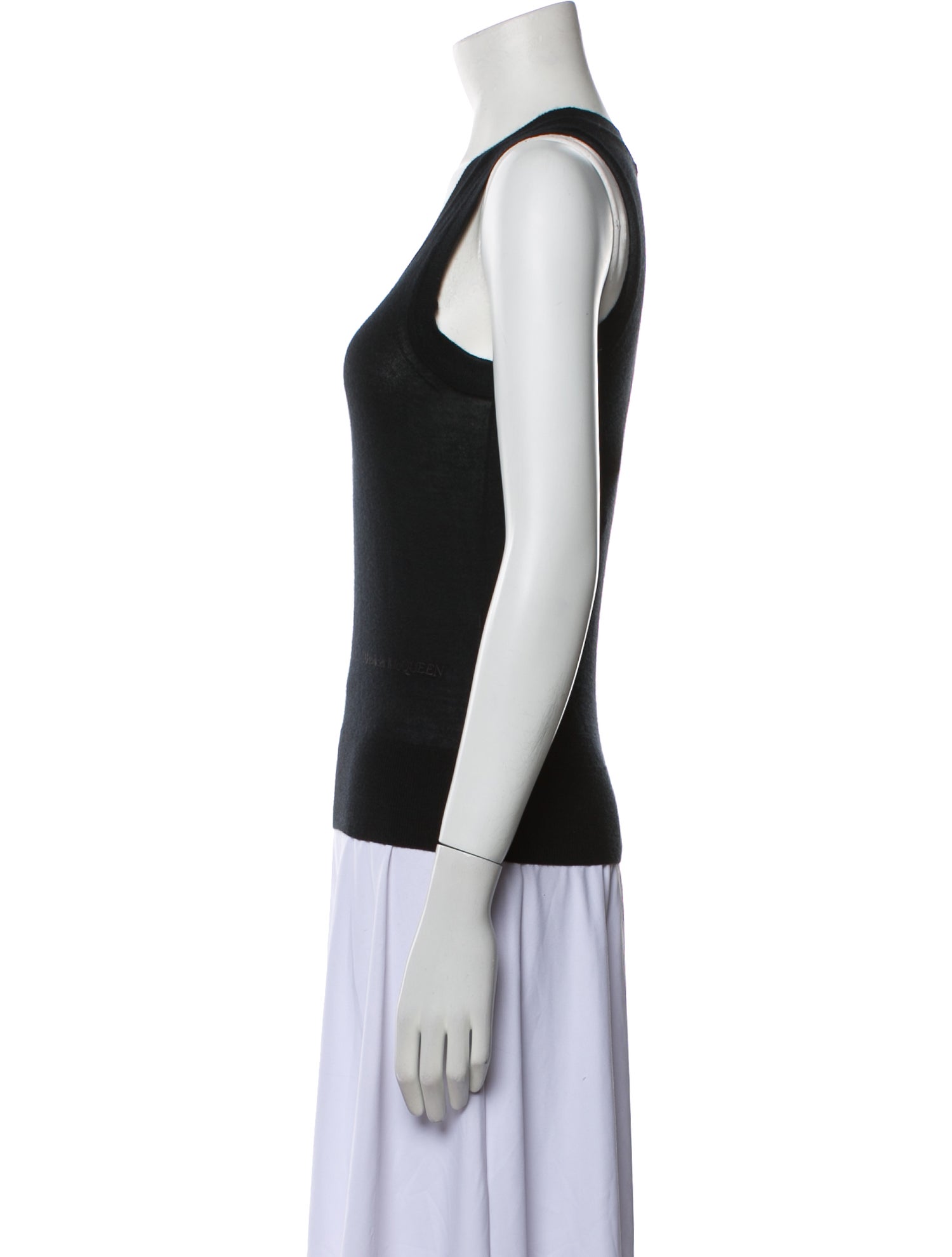 Alexander McQueen Cashmere Scoop Neck Top w/ Tags