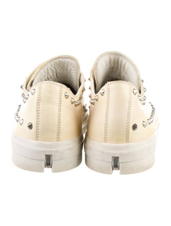 Alexander McQueen Leather Studded Accents Sneakers