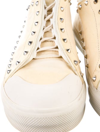 Alexander McQueen Leather Studded Accents Sneakers