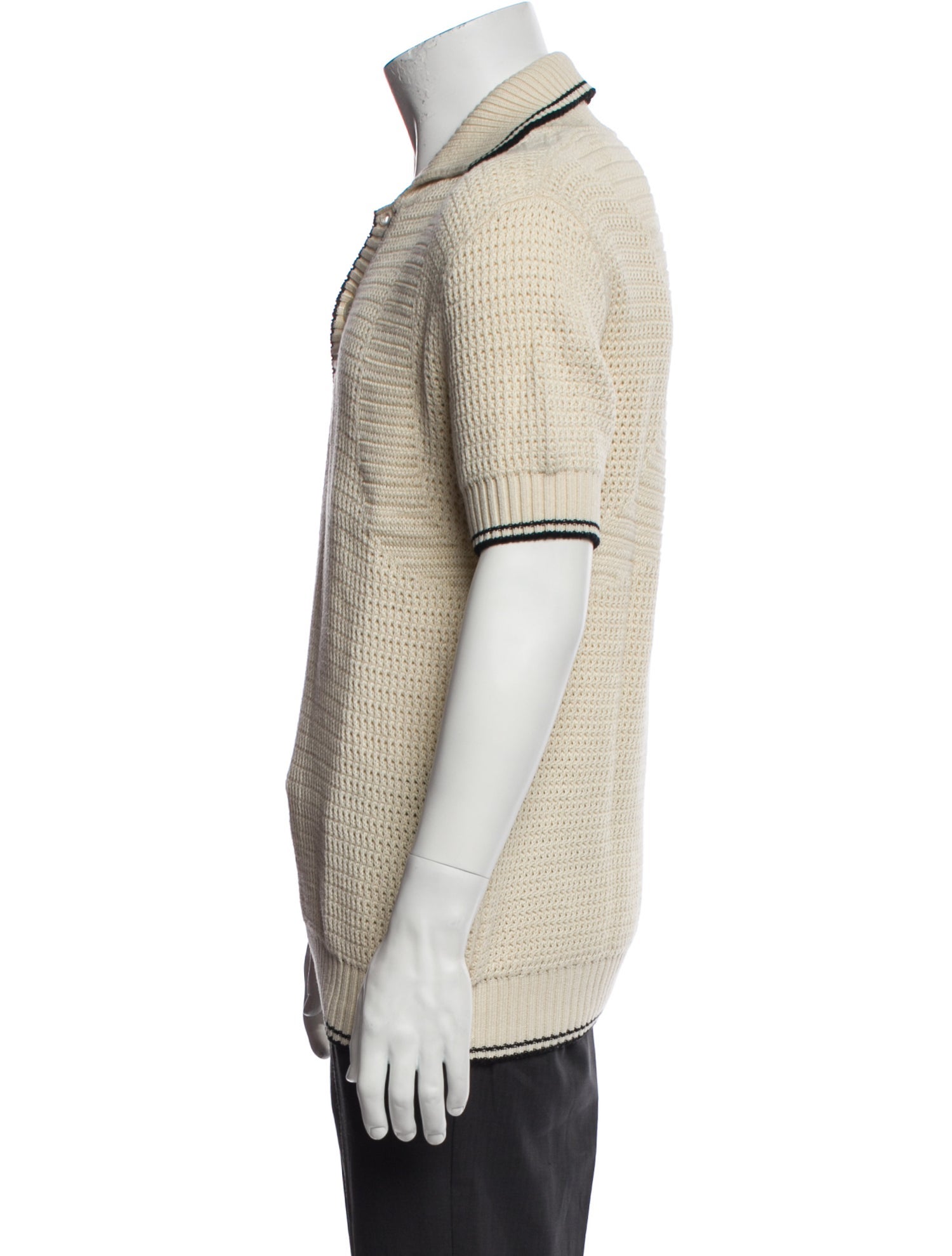 Alexander McQueen Collar Short Sleeve Polo Shirt