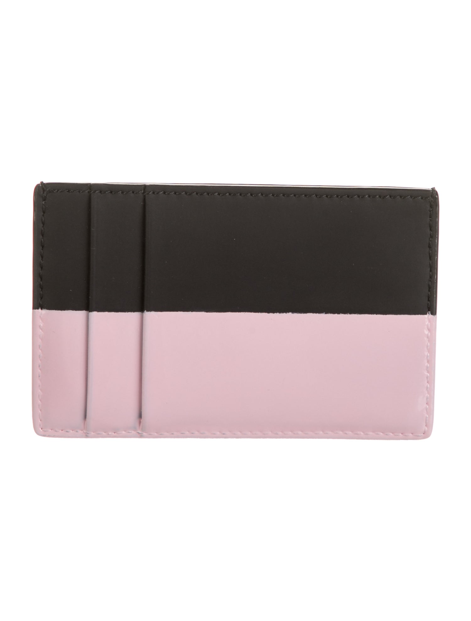 Alexander McQueen Leather Colorblock Pattern Wallet