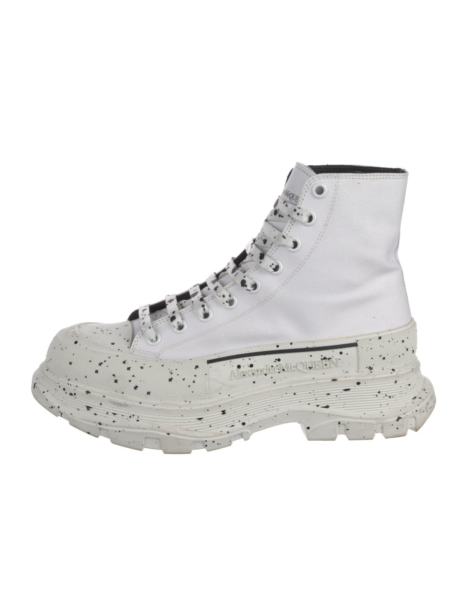 Alexander McQueen Canvas Combat Boots